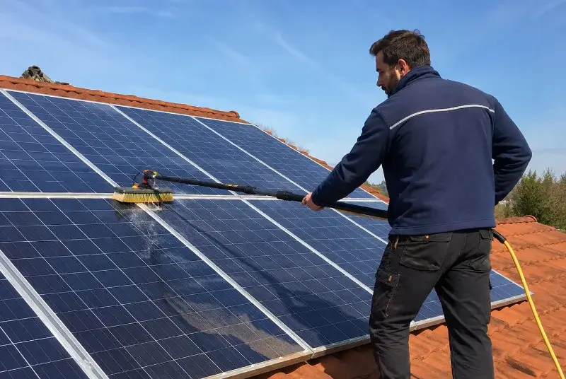 Nettoyage et entretien de panneaux solaires à Arenthon